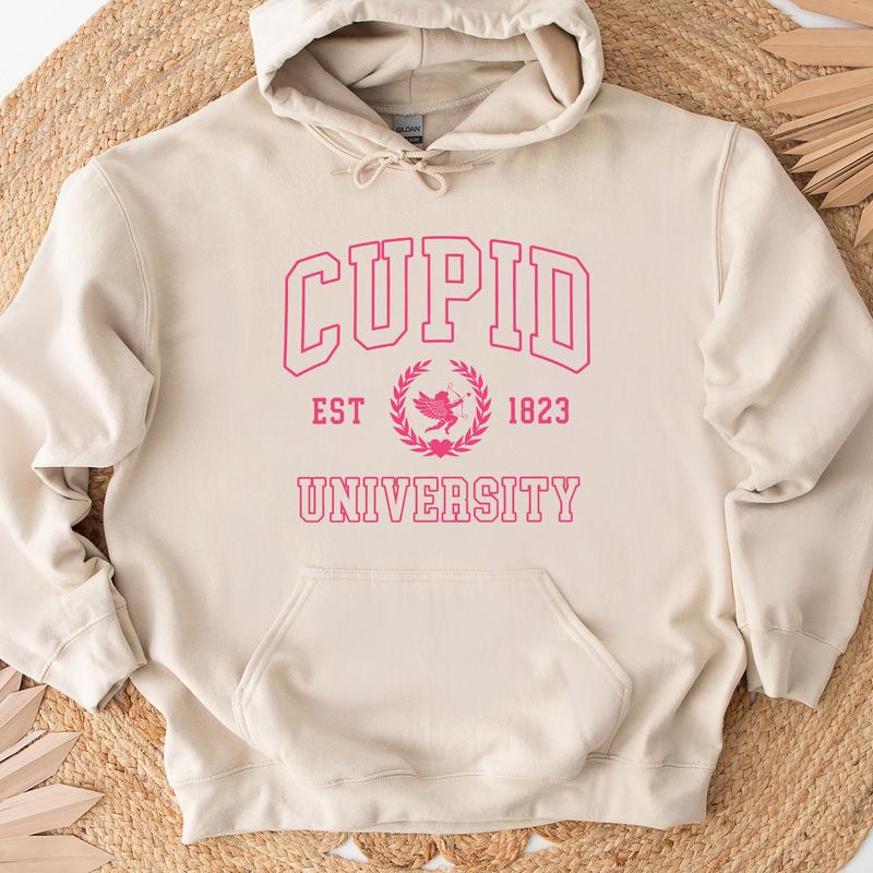 Cupid University Sweatshirt, Cute Valentine's Day Shirt, Funny College Sweatshirt, Love Crewneck Sweatshirt, Cupid Sweater