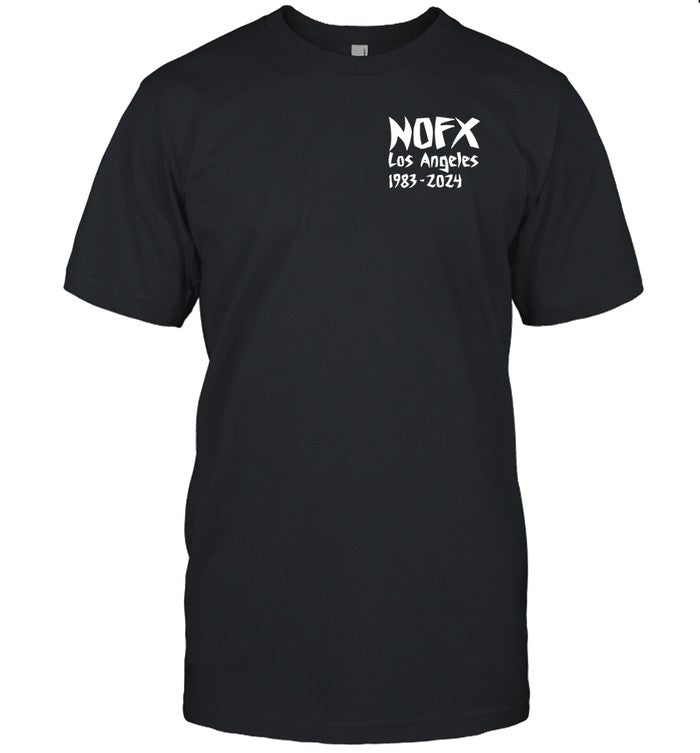 Nofx Final Tour 2024 Los Angeles San Pedro CA T Shirt