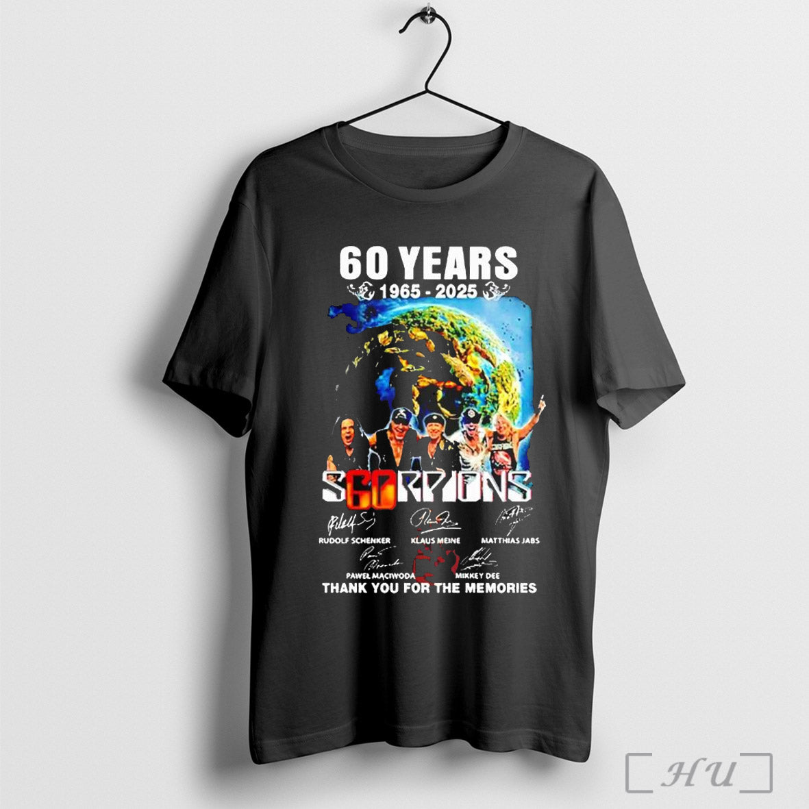 Scorpions 60th Anniversary 1965 2025 Thank You For The Memories T Shirt Sweatshirt