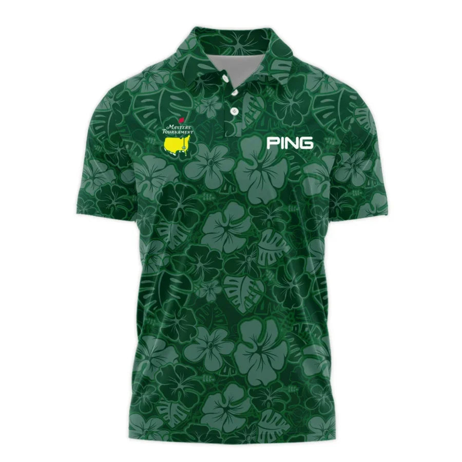 Masters Tournament Ping Tileable Seamless Hawaiian Pattern Polo Shirt Style Classic Polo Shirt For M