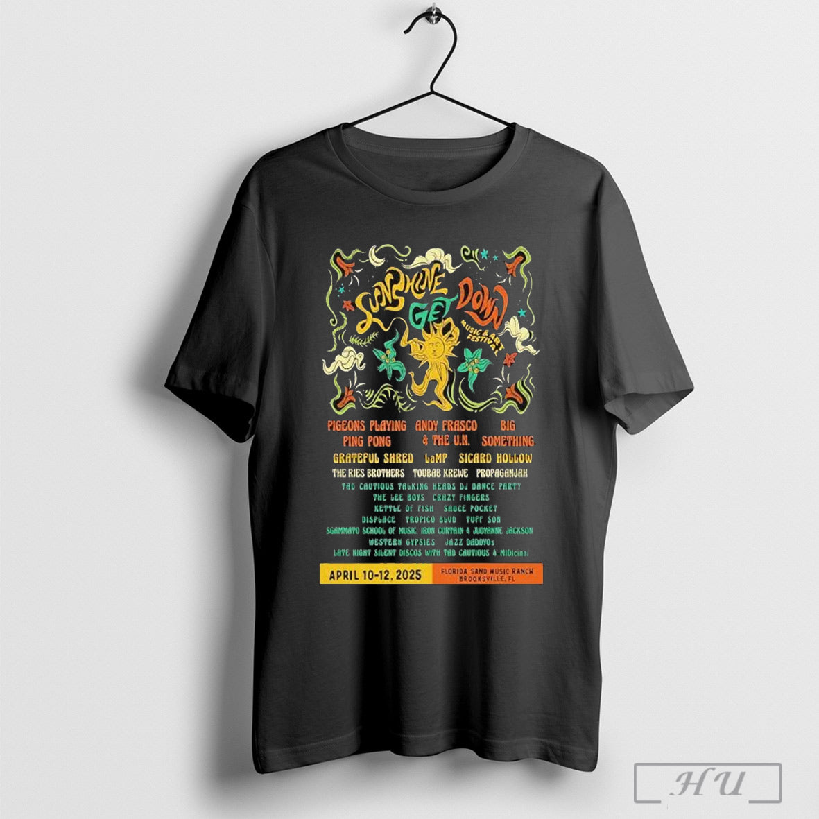 Sunshine Get Down Florida Sand Music Ranch In Brooksville Fl Apr 13 12 2025 Tour T Shirt