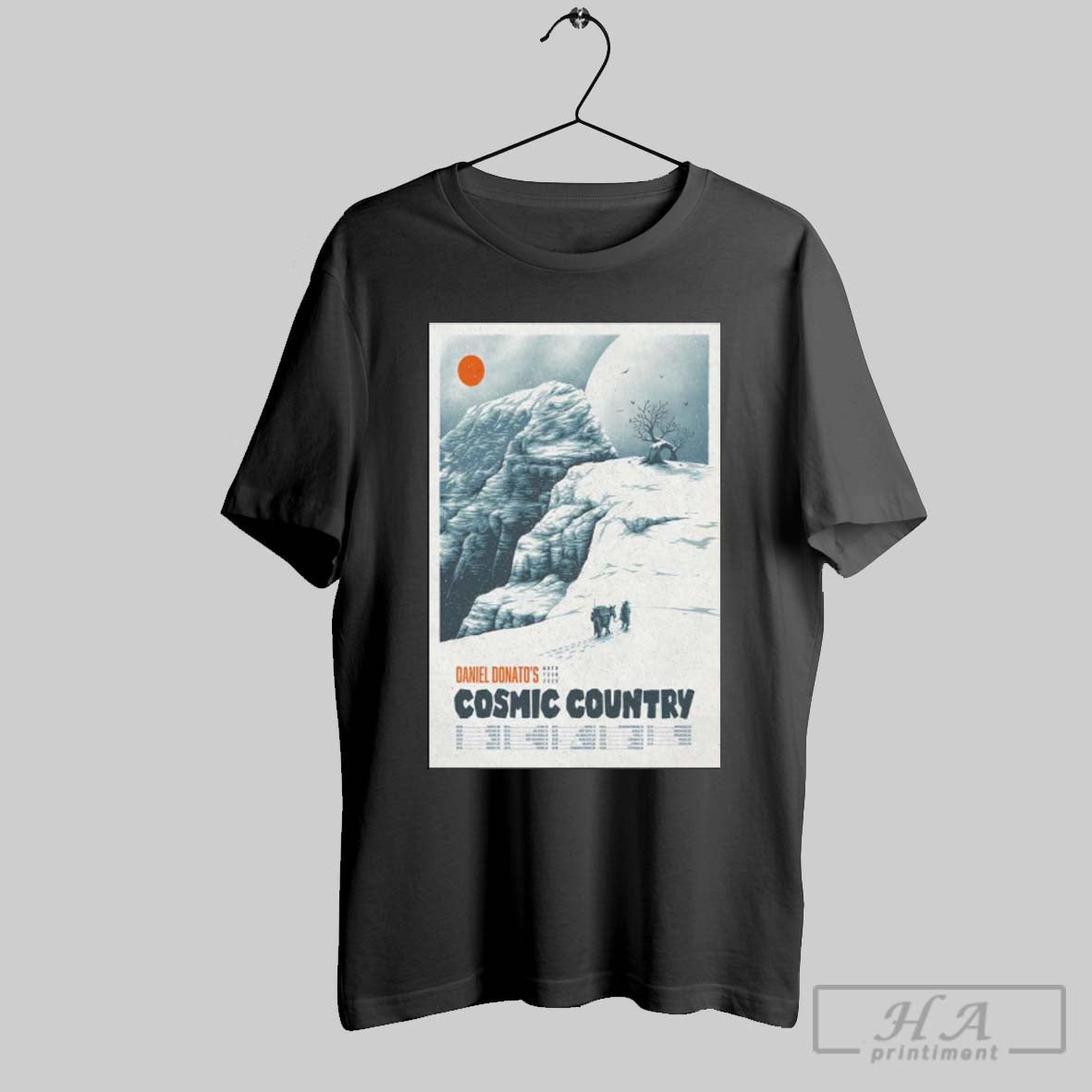 Poster Daniel Donatos Cosmic Country Winter 2025 Tour T Shirt