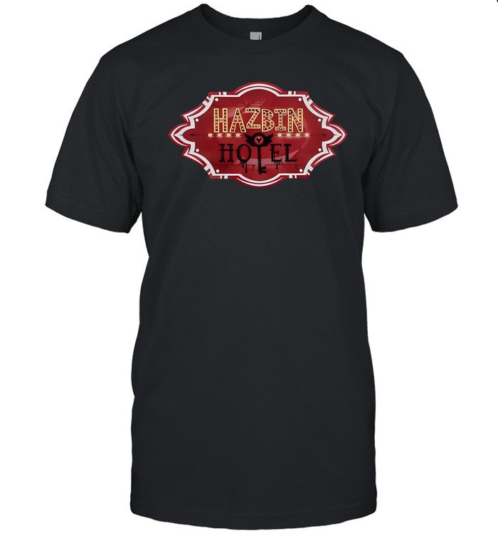 Hazbin Hotel Logo Girls Shirts Black