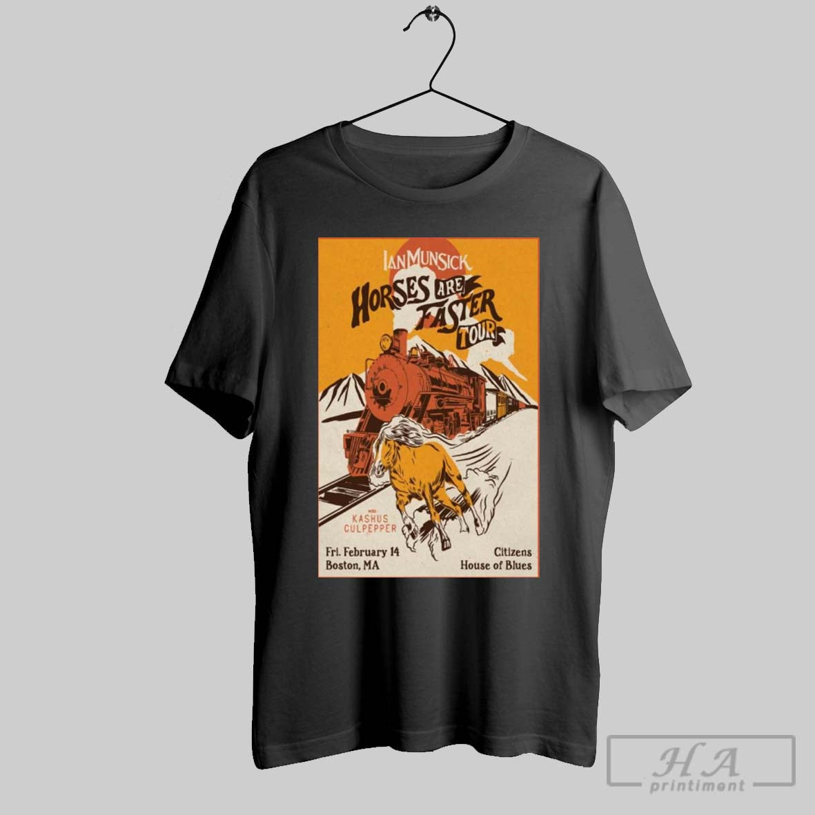 Poster Ian Munsick Horses Are Faster Tour Citizens House Of Blues Boston Ma Fri Feb 14 2025 T Shirt