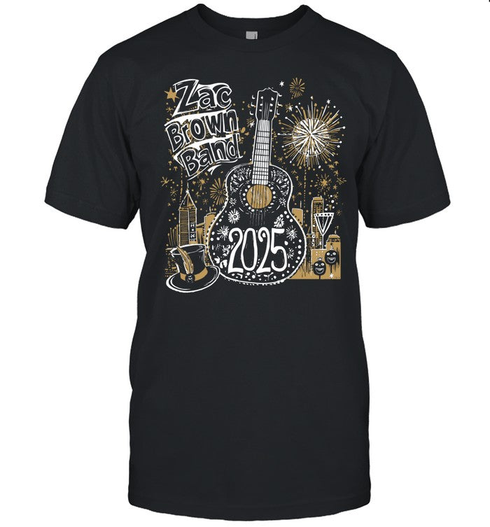 Limited Zac Brown Band New Years Eve 2025 Shirt