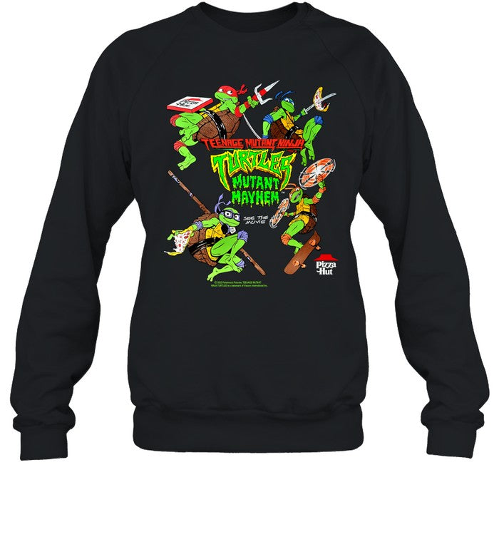 Pizza Hut Teenage Mutant Ninja Turtles Mutant Mayhem See The Movie Hoodie