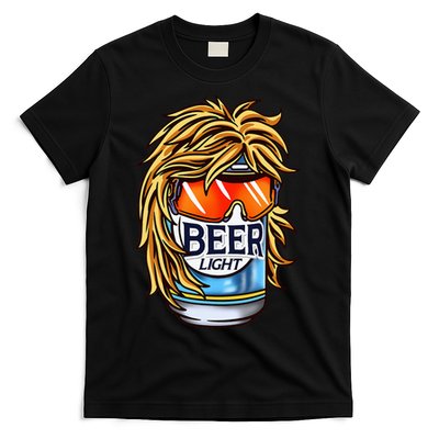 Funny Beer Drinking Funny Redneck Mullet T-Shirt