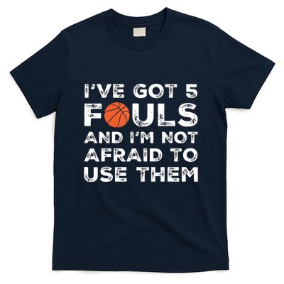Funny Basketball Player Hoops 5 Fouls T-Shirt