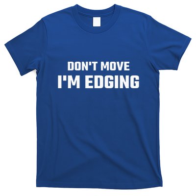Funny Don't Move I'm Edging T-Shirt