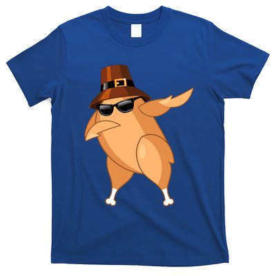 Funny Dabbing Roasted Turkey Thanksgiving Pilgrim Dab Dance Gift T-Shirt