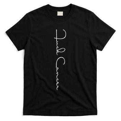 Funny Fu Cancer Hate Cancer Breast Cancer Awareness Gift T-Shirt