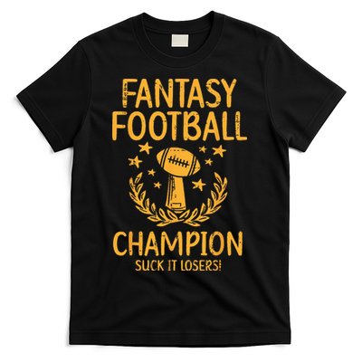 Fantasy Football Champion Funny FFL Draft Champ T-Shirt