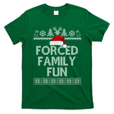 Forced Family Fun Christmas Holiday T-Shirt
