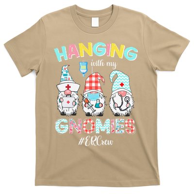 Funny Hanging With My ER Crew Gnomies Nursing Nurses Day T-Shirt