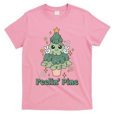 Feelin Pine Funny Christmas Tree T-Shirt