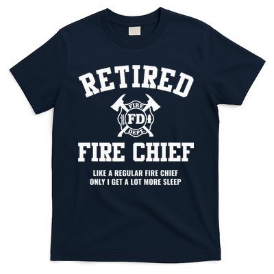 Firefighter Retirement Gifts Funny Retired Fire Chief T-Shirt