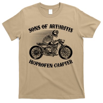 Funny Sons Of Arthritis Ibuprofen Chapter Skeleton Motorcycle T-Shirt