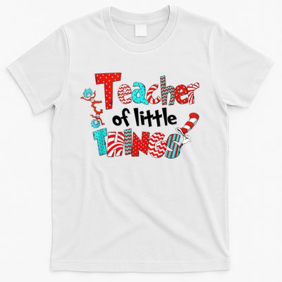 Funny Teacher Of Little Things For Teacher Cat And Hat T-Shirt