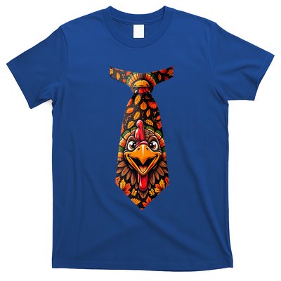 Funny Thanksgiving Tie with Turkey for Family Dinner T-Shirt