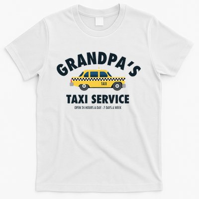 Grandpa's Taxi Service Funny Grandparent Gift T-Shirt
