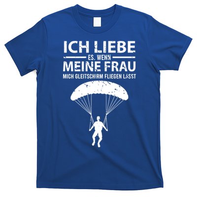 Husband Athletes Gift Paragliding Flies Funny Gift T-Shirt