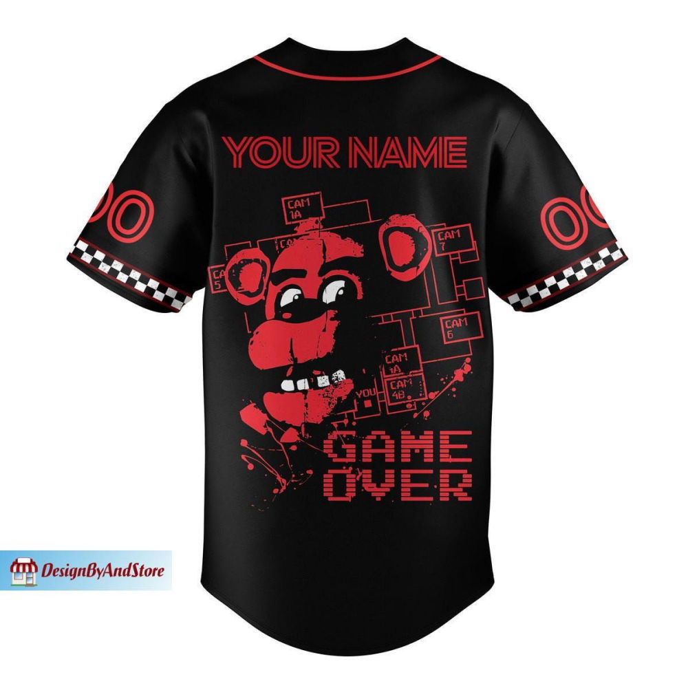 Halloween Movie Jersey, Freddy Fazbear Baseball Jersey - lylyprint.com