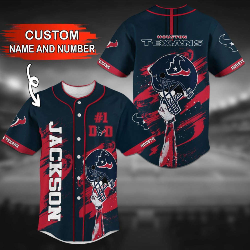 Houston Texans Personalized Baseball Jersey Gift For Men Women - lylyprint.com