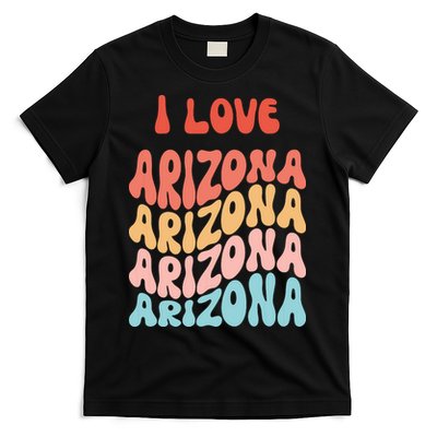 I Love Arizona Vintage Retro State Of Arizona Usa T-Shirt