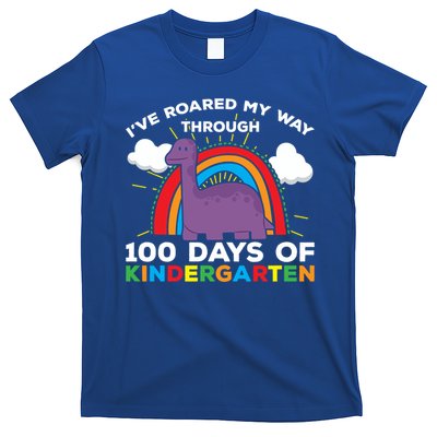 I've Roared My Way Through 100 Days Of Kindergarten Funny Gift T-Shirt