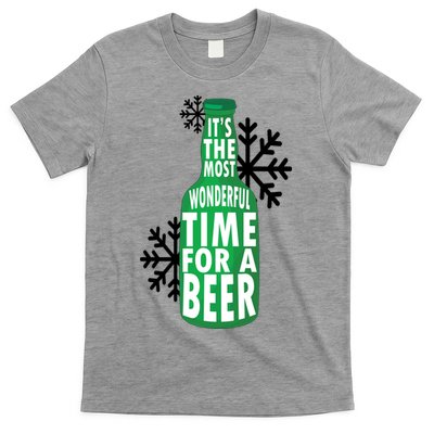 Its The Most Wonderful Time For A Beer Funny Christmas T-Shirt