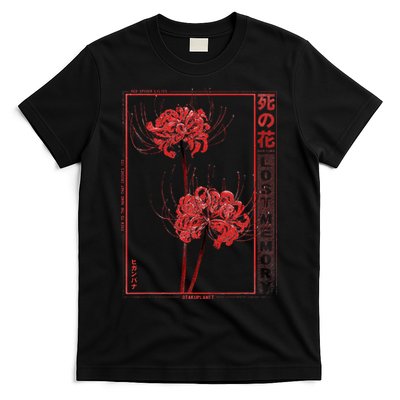 Japanese Spider Lily Soft Grunge Anime Aesthetic Flower T-Shirt