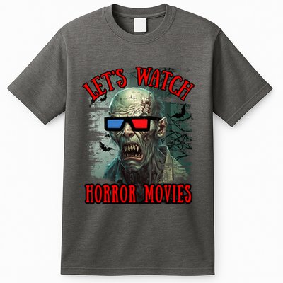 Lets Watch Horror Movies Scary Zombie Halloween T-Shirt