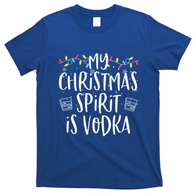 My Christmas Spirit Is Vodka Funny Family Christmas Party Gift T-Shirt