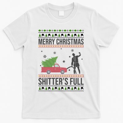 Merry Christmas Shitters Full Funny Ugly T-Shirt