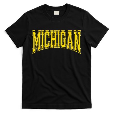 Michigan MI USA United States Font T-Shirt