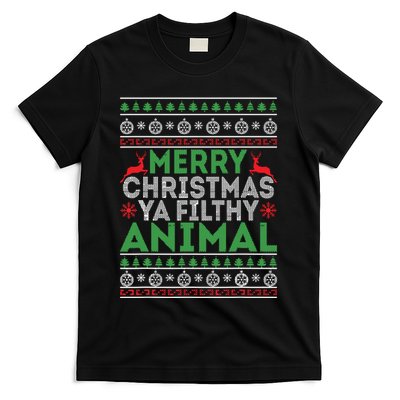 Merry Xmas Yafilthy Animal Funny Christmas Pajama T-Shirt