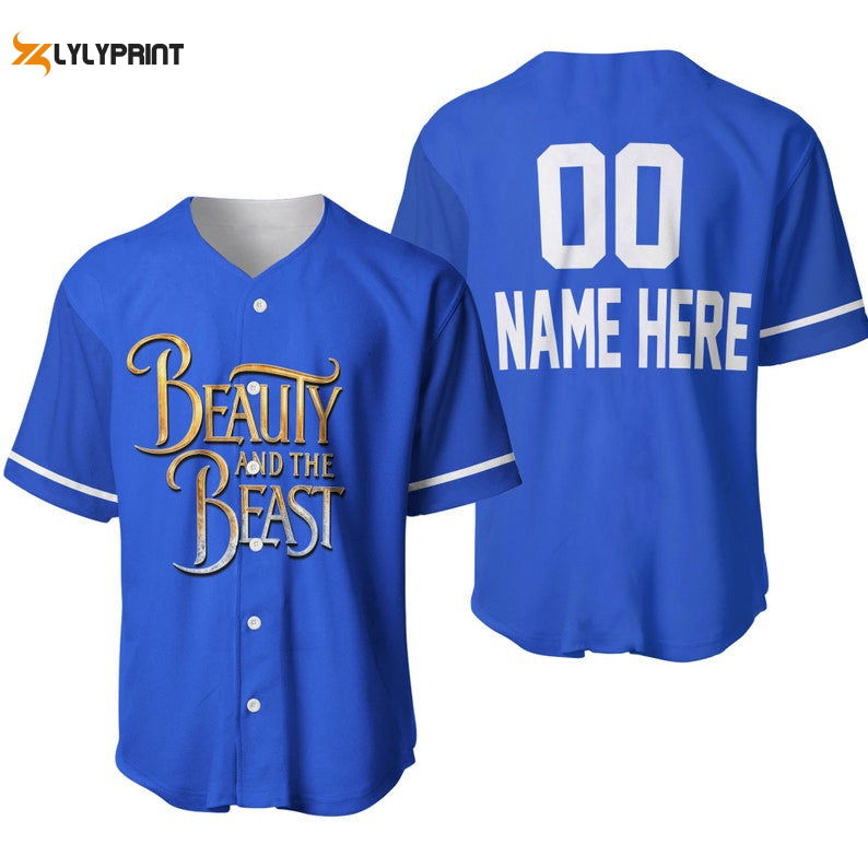 Personalized Beauty And The Beast All Over Print Baseball Jersey - lylyprint.com