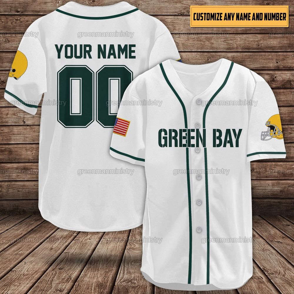 Personalized Green Bay Baseball Shirt, Green Bay Baseball Jersey - lylyprint.com