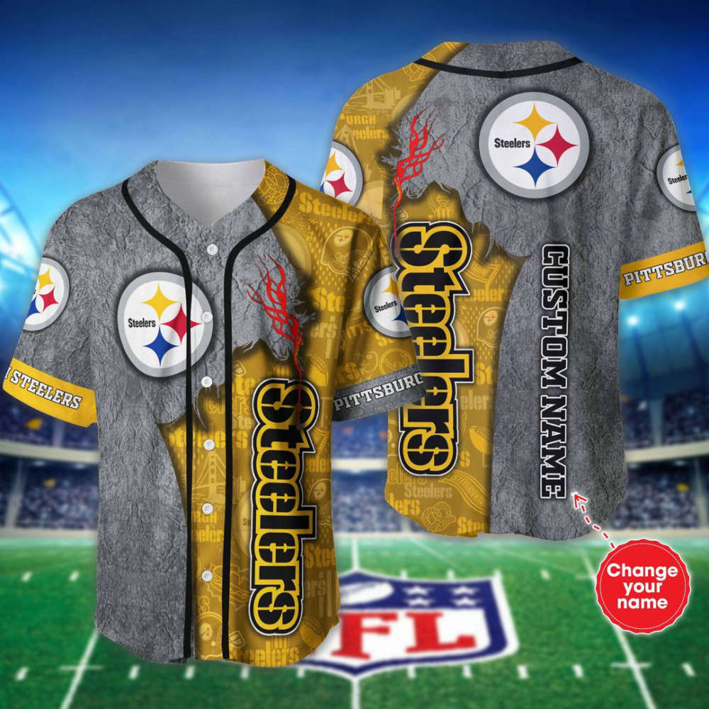 Pittsburgh Steelers Personalized Baseball Jersey Gift For Men Women - lylyprint.com