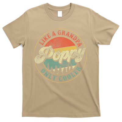 Poppy Like A Grandpa Only Cooler Vintage Retro Poppy Grandpa T-Shirt