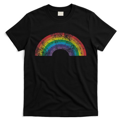 Rainbow Shirt Vintage 80s Retro Style Women Men Girls Gift T-Shirt
