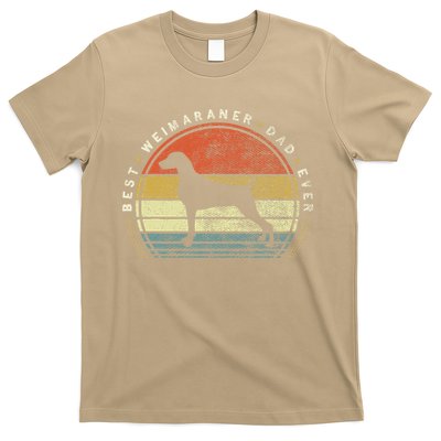 Retro Vintage Best Weimaraner Dad Ever Father Day T-Shirt