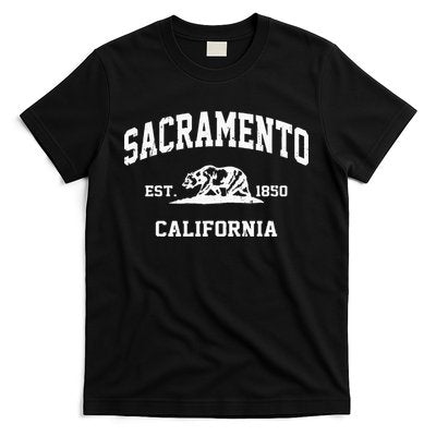 Sacramento California CA Vintage State Athletic Style T-Shirt