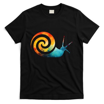 Simple snail Animals Funny little Minimalist Snail T-Shirt