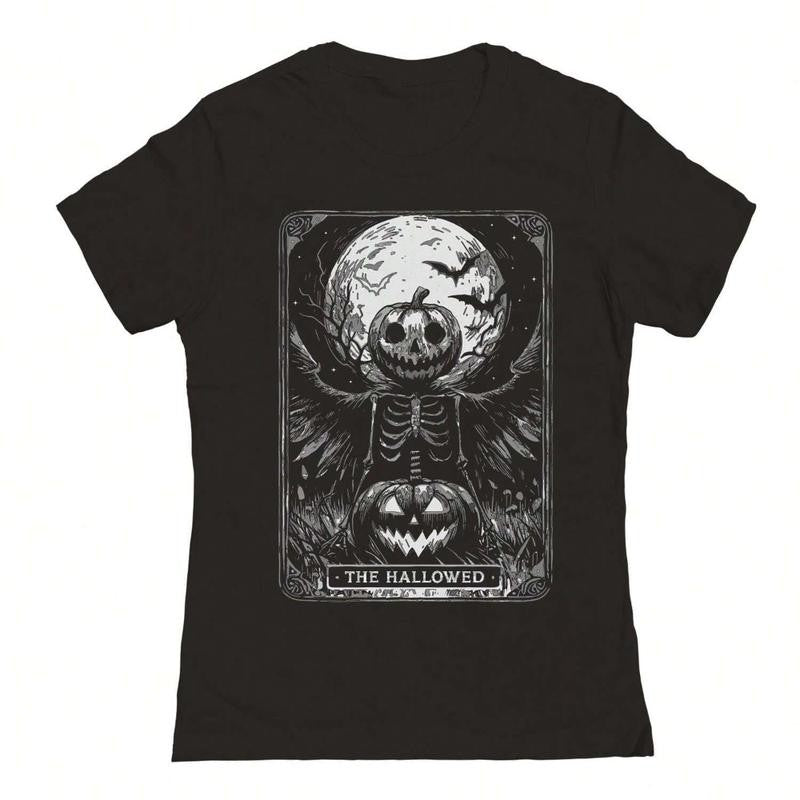 The Hallowed Halloween Graphic Unisex Graphic Printed Black T-Shirt