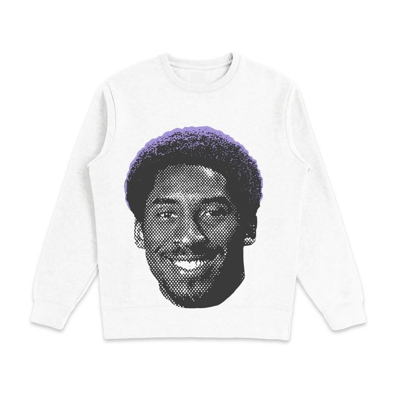 Kobe Bryant Afro Graphic Crewneck Sweatshirt Streetwear