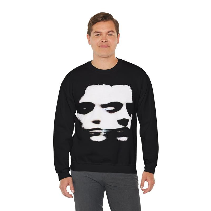 2Face Echo Heavy Blend Sweater HipHop Styled Casual Streetwear 90s Vintage Retro Outerwear Crewneck Classic Cotton Menswear Sweatshirt Comfy