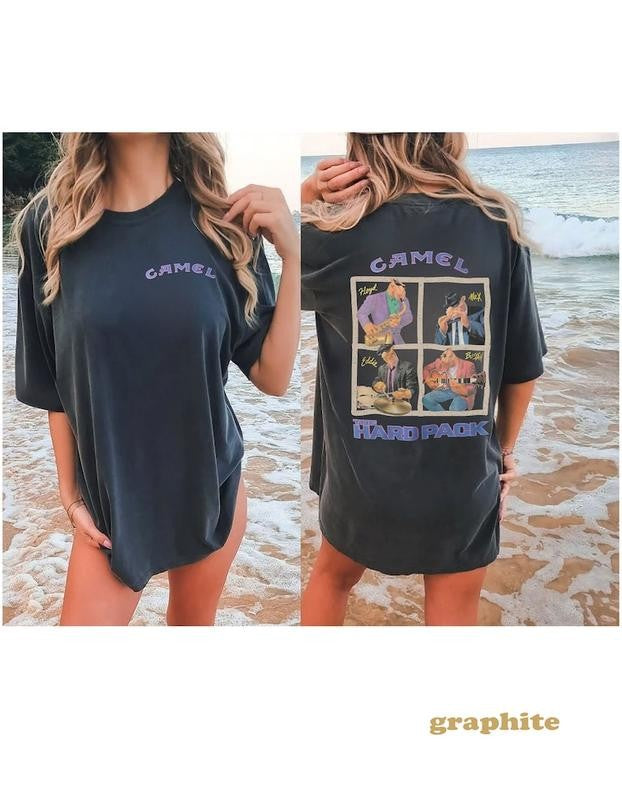 90s Camel The Hard Pack T-shirt | Unisex Garment-Dyed Shirt, Joe Camel Promo Tee, Cowboy Apparel, Motorcycle Smoker T Shirt 1990s T-shirt, sweater and Hoodie 2 sides
