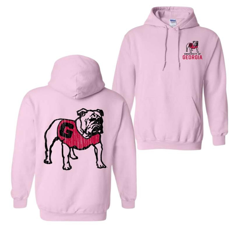 Georgia Bulldogs Vintage Logo Hoodie, Hoodies For Man And Women