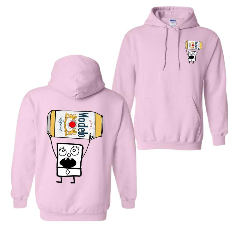 Doodlebob Modelo Essential Hoodie And T-Shirt, Funny Drinking Hoodie, Modelo Hoodie For Men And Women